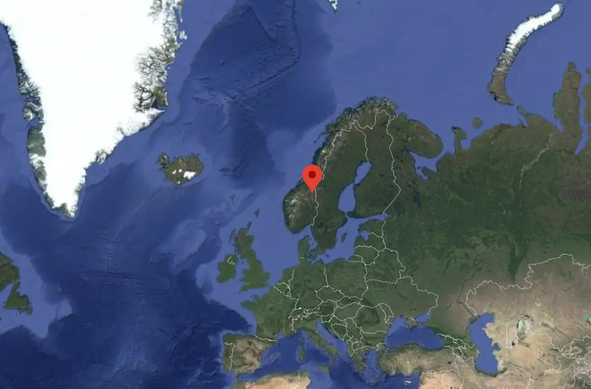 Pourquoi vous devez visiter Røros, protégée par l'UNESCO, en Norvège 15 Une carte satellite de Roros