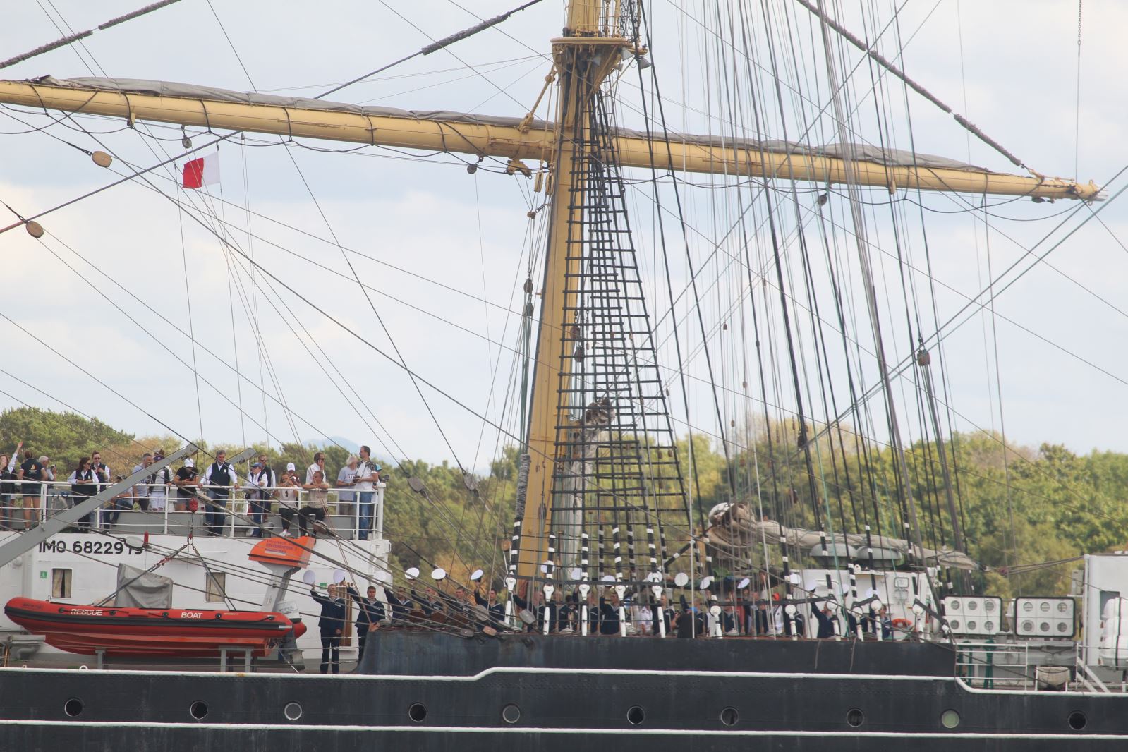 Courses de grands voiliers 2018, départ 733 Courses de grands voiliers 2018, départ - 732