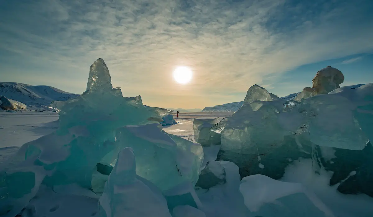 Soleil de glace du Svalbard