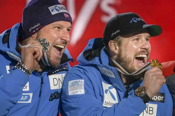 Le prince héritier félicite Jansrud et Svindal pour leur fantastique journée de ski alpin norvégien 4 Le prince héritier félicite Jansrud et Svindal pour leur fantastique journée de ski alpin norvégien - 3