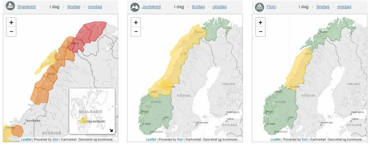 Avertissement de danger d'avalanche émis pour la Norvège du Nord 4 Avertissement de danger d'avalanche émis pour la Norvège du Nord - 3