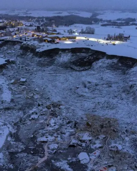 Deux jeunes ont signalé être entrés dans la zone de glissement de terrain bouclée à Gjerdrum - 7