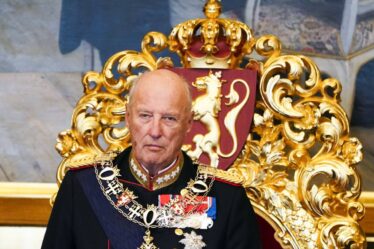 Le roi Harald admet être un peu gêné lorsque les larmes sont venues lors de son discours du 22 juillet - 20