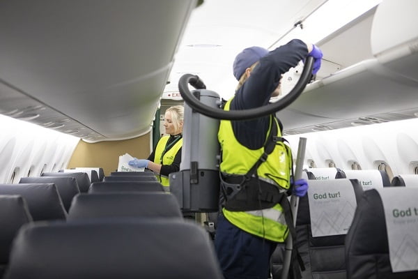 Widerøe désinfecte sa flotte d'avions 4 Widerøe désinfecte sa flotte d'avions - 3