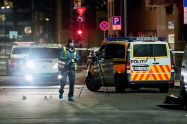 PHOTOS: la police enquête sur une fusillade à Tøyen à Oslo - 18