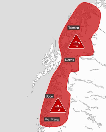 Avertissement de danger rouge émis: la Norvège du Nord se prépare aux conditions météorologiques extrêmes, aux tempêtes et au froid 17 Avertissement de danger rouge émis: la Norvège du Nord se prépare aux conditions météorologiques extrêmes, aux tempêtes et au froid - 16