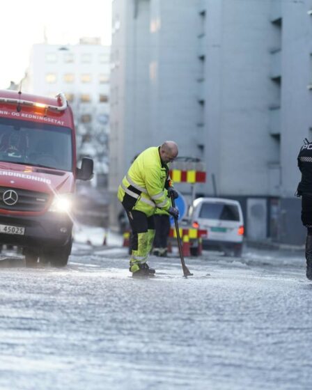 PHOTO: une fuite d'eau majeure signalée à Oslo, aucune route fermée pour le moment - 19