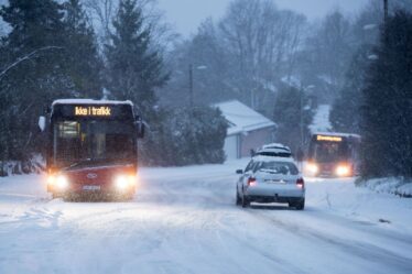 Chaos de neige dans l'est de la Norvège - routes glissantes - 19