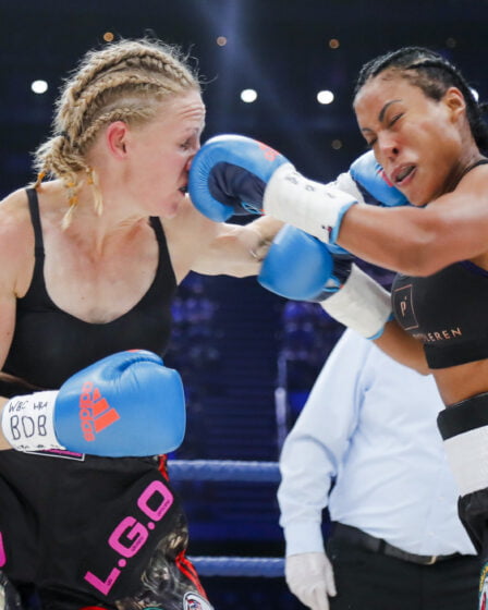 Brækhus a défendu les ceintures des poids welters de la Coupe du monde 26 Brækhus a défendu les ceintures des poids welters de la Coupe du monde - 25