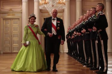 Dîner de gala court voyage pour le couple royal - 22