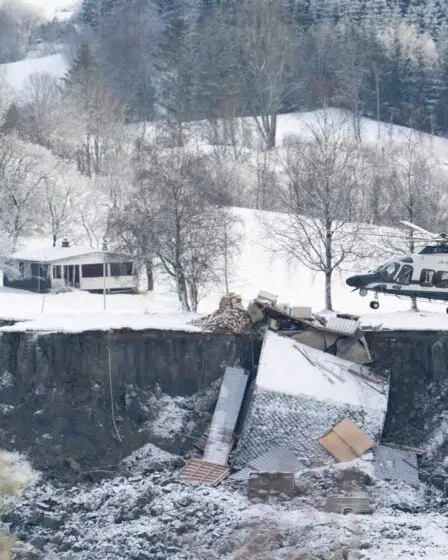 PHOTO: des images dévastatrices du site du glissement de terrain de Gjerdrum montrent toute l'étendue de la tragédie - 28