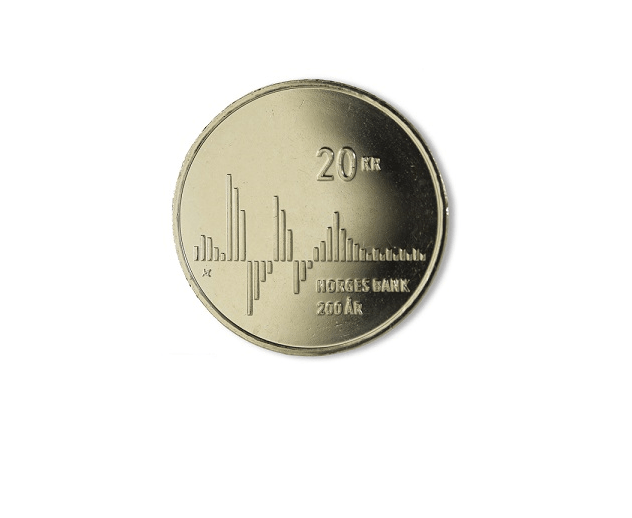 Pièce de 20 couronnes pour marquer le 200e anniversaire de la Norges Bank 4 Pièce de 20 couronnes pour marquer le 200e anniversaire de la Norges Bank - 3