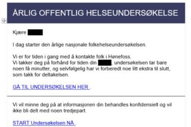 FHI émet un avertissement concernant les faux e-mails contenant des "enquêtes sur la santé" - 18