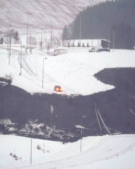 PHOTO: plusieurs centaines de personnes évacuées après un glissement de terrain à Gjerdrum 3 PHOTO: plusieurs centaines de personnes évacuées après un glissement de terrain à Gjerdrum - 2