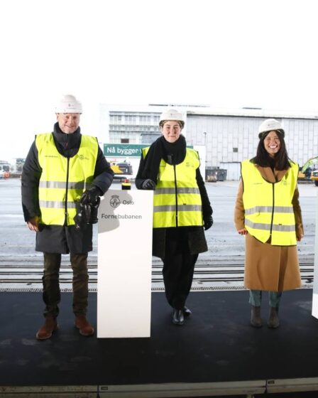 Début de la construction de la ligne de Fornebu à Bærum à Majorstuen à Oslo - 4