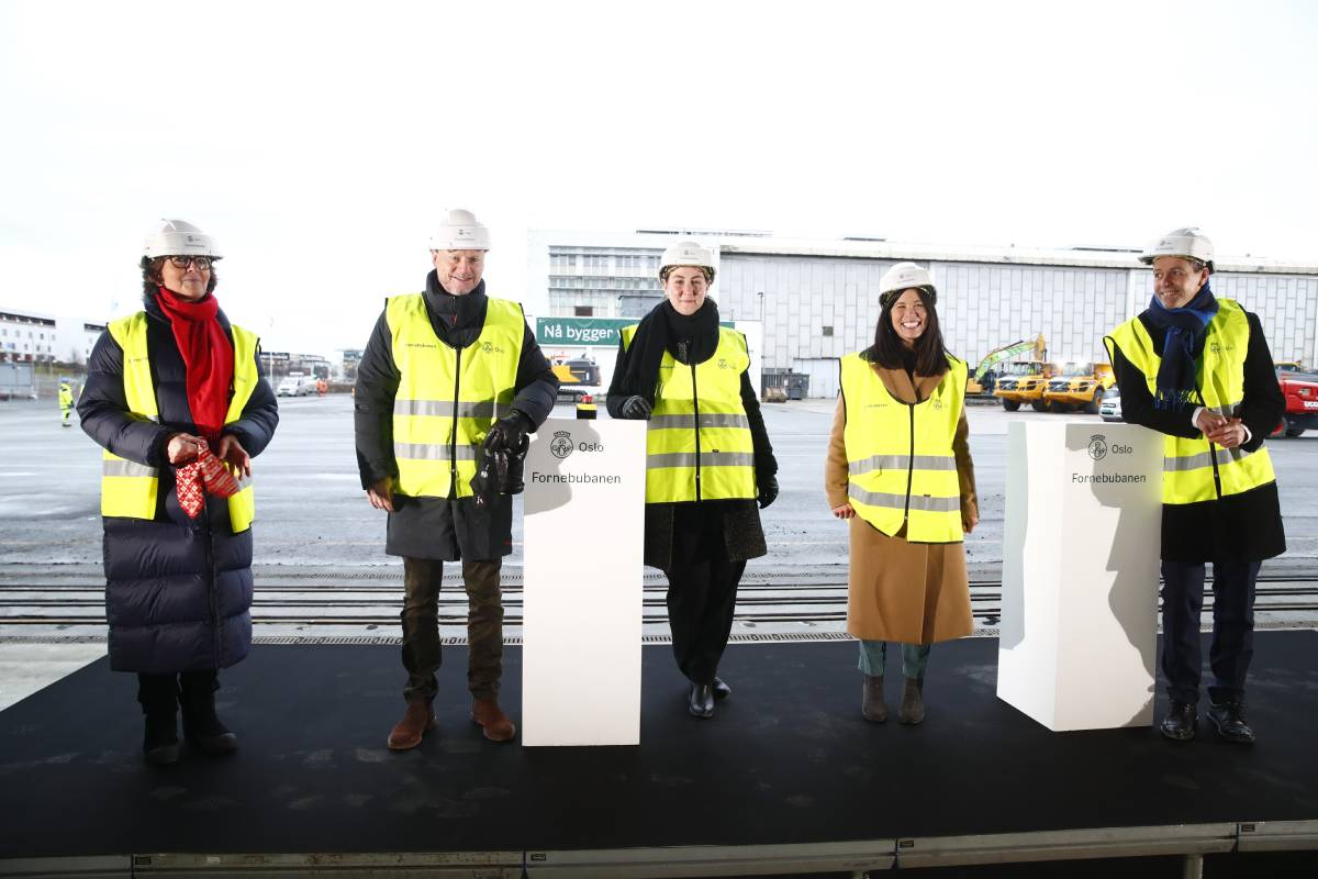 Début de la construction de la ligne de Fornebu à Bærum à Majorstuen à Oslo 4 Début de la construction de la ligne de Fornebu à Bærum à Majorstuen à Oslo - 3
