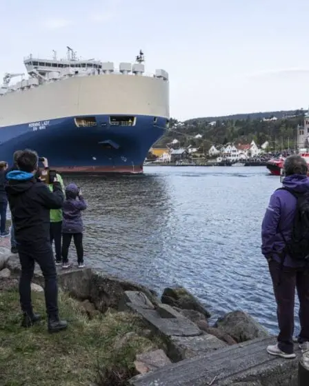 PHOTO: un navire géant navigue dans l'étroit détroit de Svelviksundet 9 PHOTO: un navire géant navigue dans l'étroit détroit de Svelviksundet - 8
