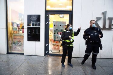 Un homme portant un masque facial et armé d'un couteau vole le kiosque Narvesen dans le centre d'Oslo - 23