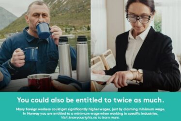 De nombreux travailleurs étrangers en Norvège pourraient avoir le droit de gagner deux fois plus, prévient une nouvelle campagne - 16