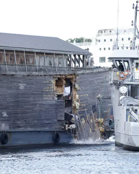L'arche de Noé endommagée lors d'une collision dans le port d'Oslo 5 L'arche de Noé endommagée lors d'une collision dans le port d'Oslo - 4
