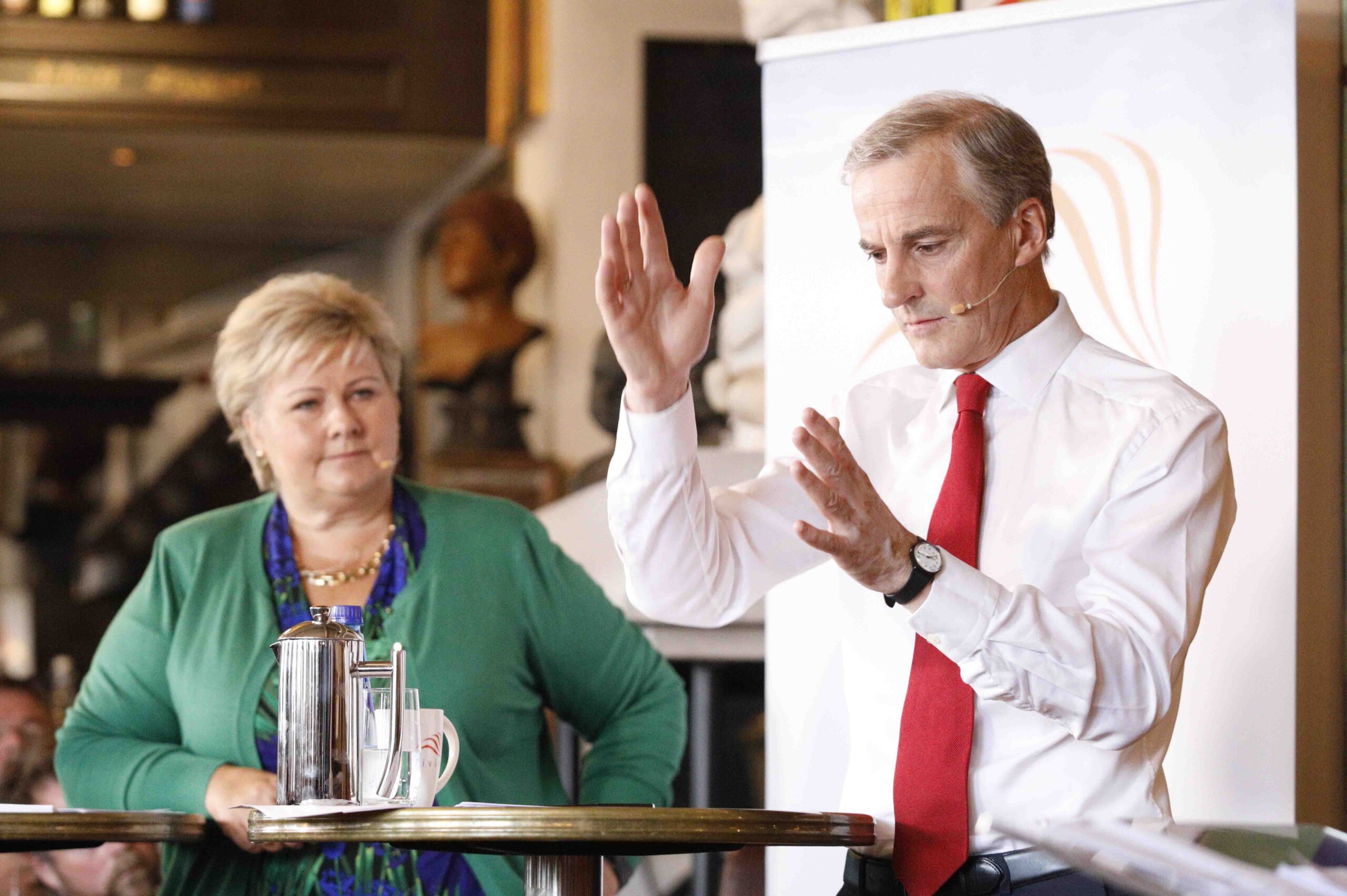 Solberg et Støre dans Premier ministre Duel 4 Solberg et Støre dans Premier ministre Duel - 3