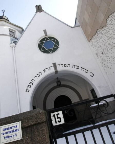 Un groupe néo-nazi a manifesté devant la synagogue d'Oslo lors de la célébration de Yom Kippour 5 Un groupe néo-nazi a manifesté devant la synagogue d'Oslo lors de la célébration de Yom Kippour - 4