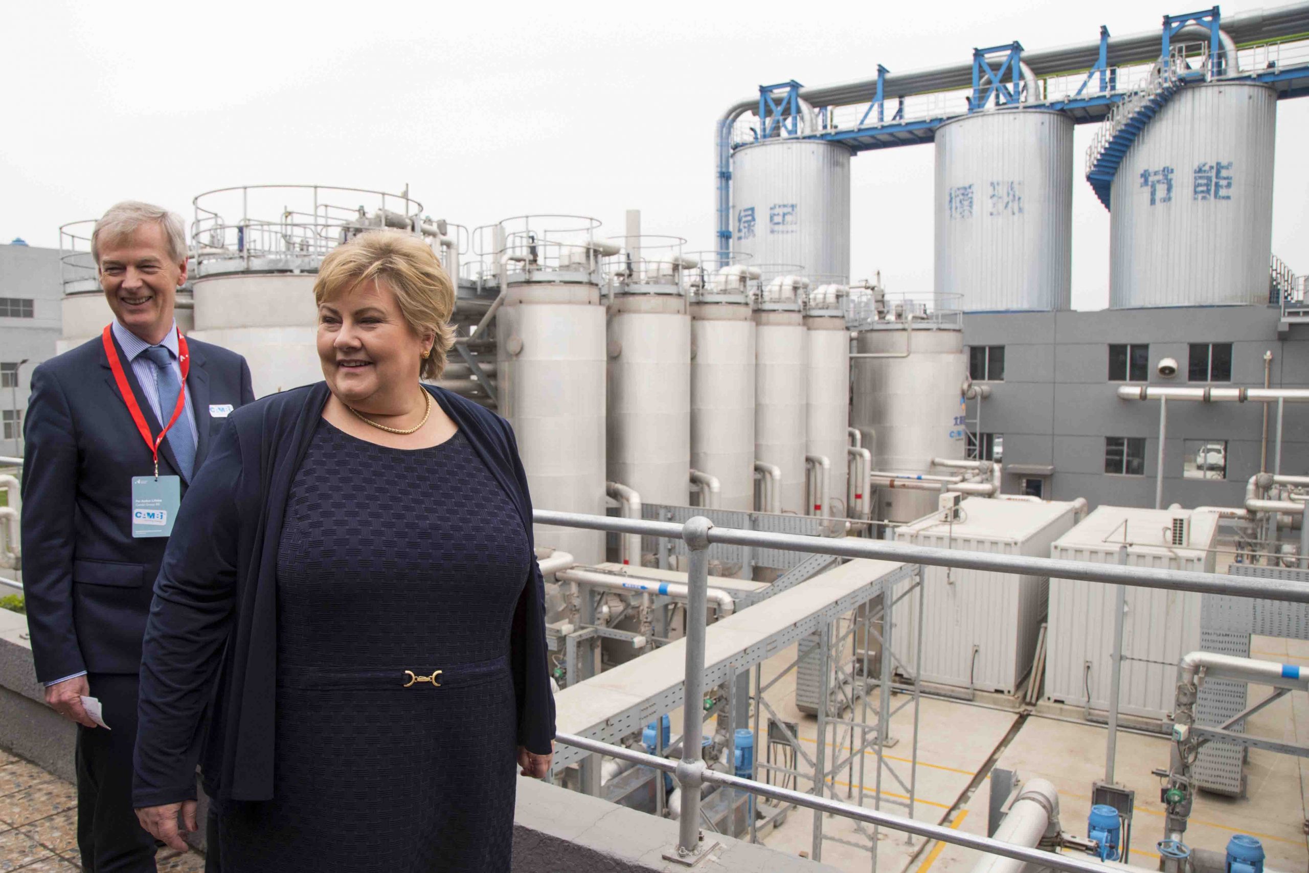 Erna Solberg ouvre une usine de biogaz à Pékin 4 Erna Solberg ouvre une usine de biogaz à Pékin - 3