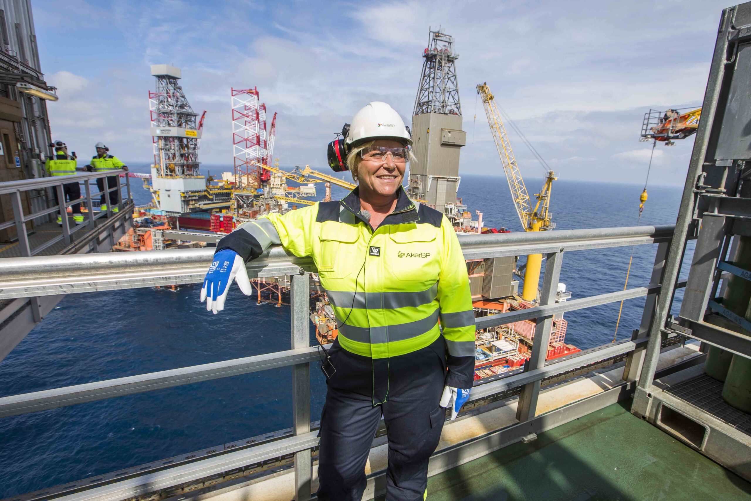 Siv Jensen visite Money bin en mer du Nord 4 Siv Jensen visite Money bin en mer du Nord - 3