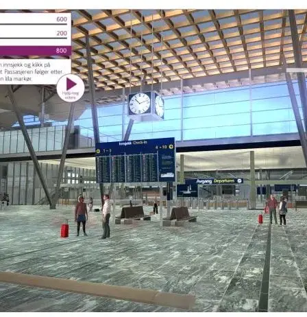 Utilisation de la technologie des jeux vidéo dans la formation des employés à l'aéroport d'Oslo 26 Utilisation de la technologie des jeux vidéo dans la formation des employés à l'aéroport d'Oslo - 25