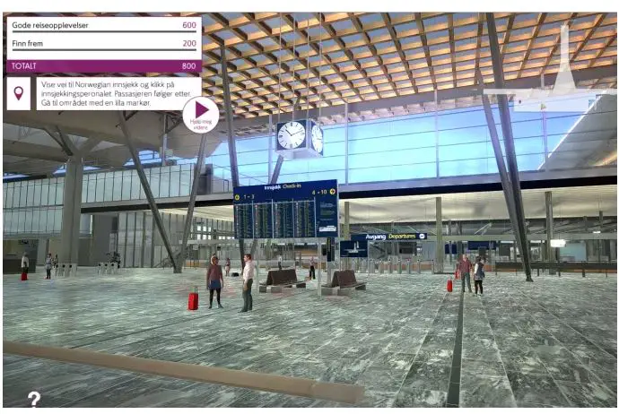 Utilisation de la technologie des jeux vidéo dans la formation des employés à l'aéroport d'Oslo 4 Utilisation de la technologie des jeux vidéo dans la formation des employés à l'aéroport d'Oslo - 3