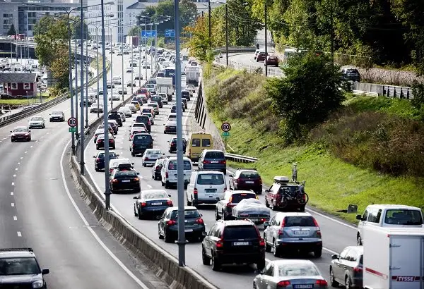 Baisse importante du trafic autour d'Oslo 4 Baisse importante du trafic autour d'Oslo - 3