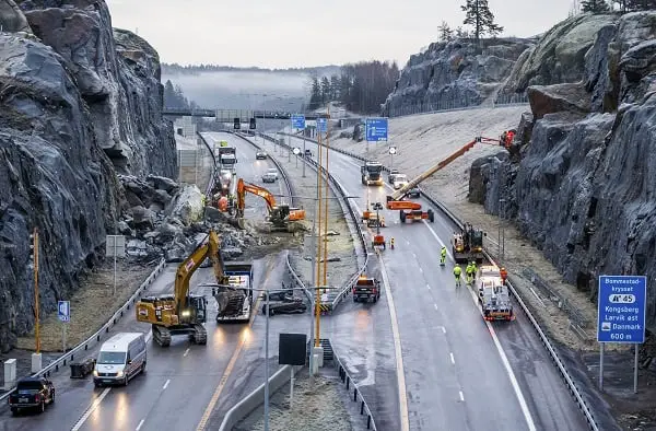 L'administration des routes craint le chaos de la circulation sur la E18 à Larvik 4 L'administration des routes craint le chaos de la circulation sur la E18 à Larvik - 3