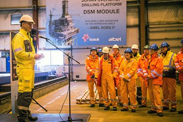 Coupe d'acier pour Johan Sverdrup - 18