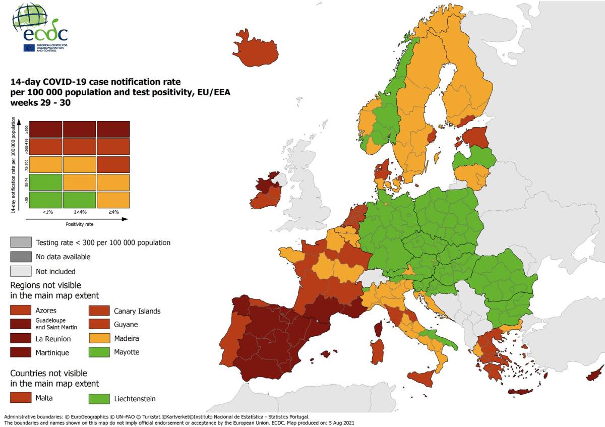 La Suède et la Finlande deviennent "oranges" sur la carte des infections de l'ECDC - 3