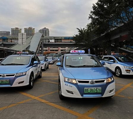 Presque tous les taxis de la ville chinoise de Shenzhen sont désormais électriques - 1