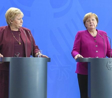 Solberg et Merkel ont parlé de leurs problèmes de gouvernement 2 Solberg et Merkel ont parlé de leurs problèmes de gouvernement - 1
