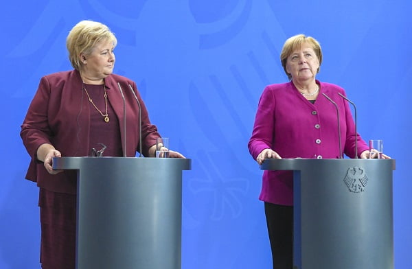 Solberg et Merkel ont parlé de leurs problèmes de gouvernement 4 Solberg et Merkel ont parlé de leurs problèmes de gouvernement - 3