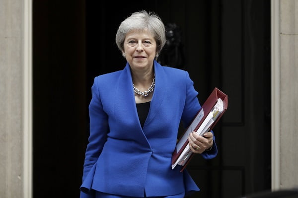 Theresa May arrive en Norvège 4 Theresa May arrive en Norvège - 3