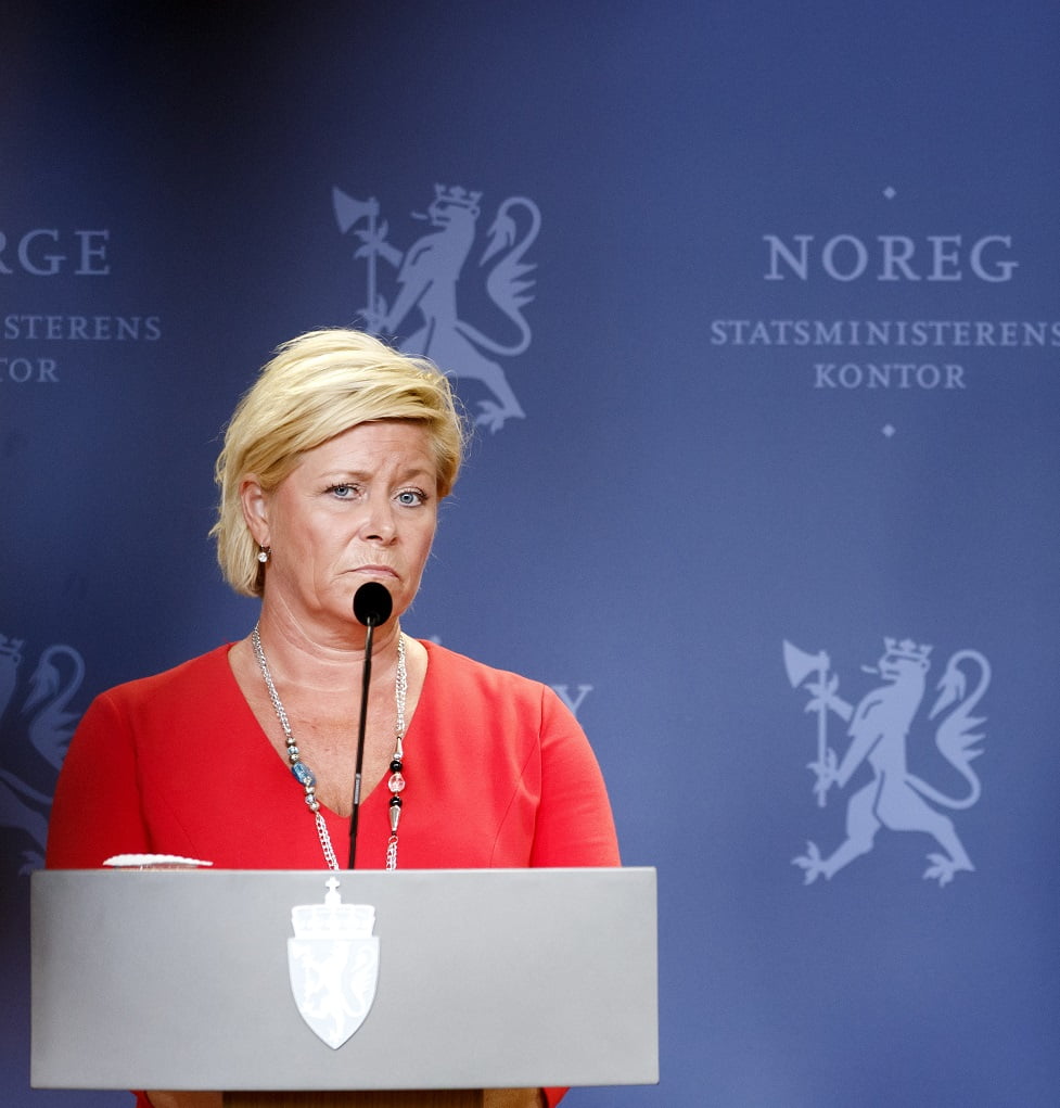 Siv Jensen s'attend à des turbulences sur les marchés financiers 4 Siv Jensen s'attend à des turbulences sur les marchés financiers - 3