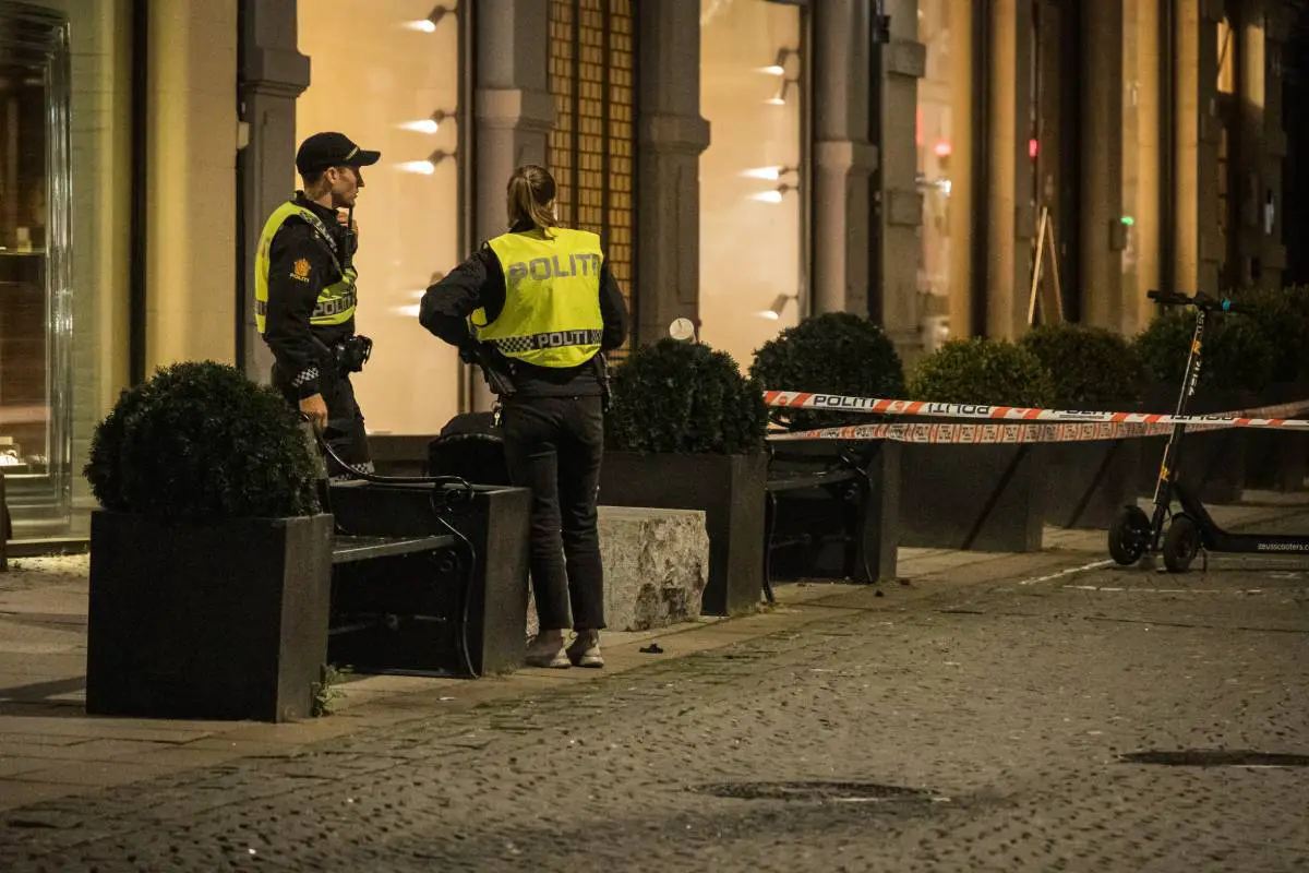 PHOTO : un homme poignardé à Nedre Slottsgate à Oslo - 9