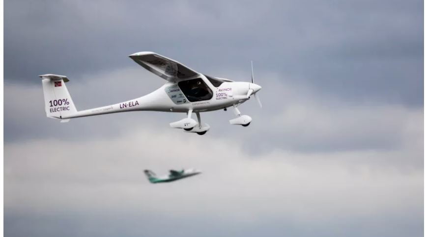 Le premier vol électrique de Norvège s'envole 4 Le premier vol électrique de Norvège s'envole - 3