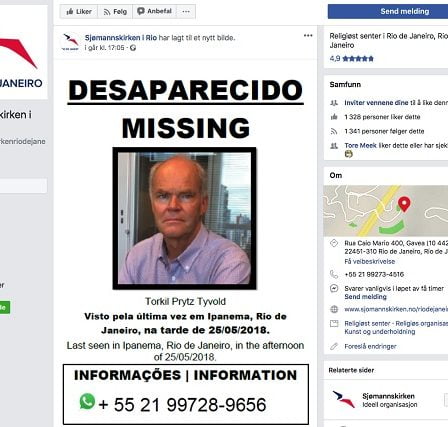 Norsk Hydro dit qu'il n'y a toujours aucun signe de Torkil Tyvold au Brésil 23 Norsk Hydro dit qu'il n'y a toujours aucun signe de Torkil Tyvold au Brésil - 22