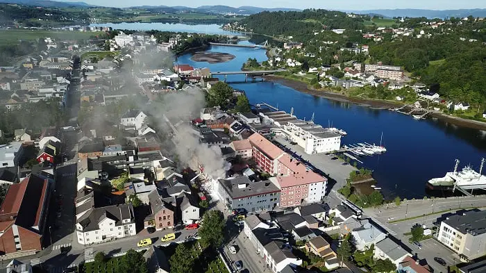 Un demandeur d'asile a avoué avoir mis le feu à Levanger 4 Un demandeur d'asile a avoué avoir mis le feu à Levanger - 3