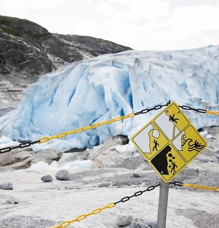 Les autorités ont mis des gardes de sécurité à Nigardsbreen après la mort 17 Les autorités ont mis des gardes de sécurité à Nigardsbreen après la mort - 16