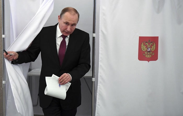 Poutine a voté à l'élection présidentielle russe 4 Poutine a voté à l'élection présidentielle russe - 3