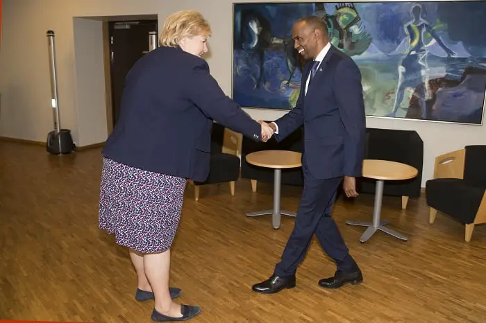 Le Premier ministre somalien a rencontré Erna Solberg 4 Le Premier ministre somalien a rencontré Erna Solberg - 3