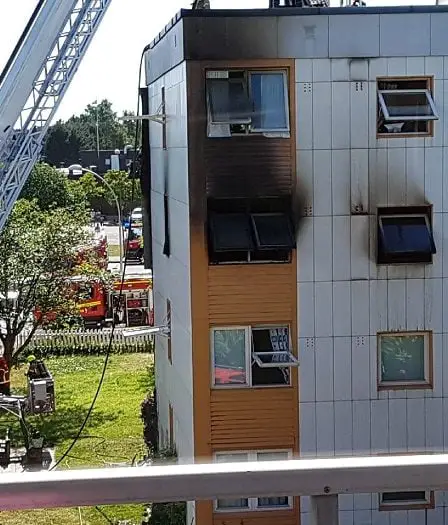 Quatre appartements endommagés dans un incendie de bloc à Oslo - 43
