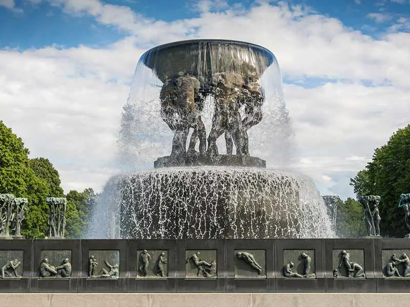 Parc de sculptures Gustav Vigeland à Oslo, en Norvège.