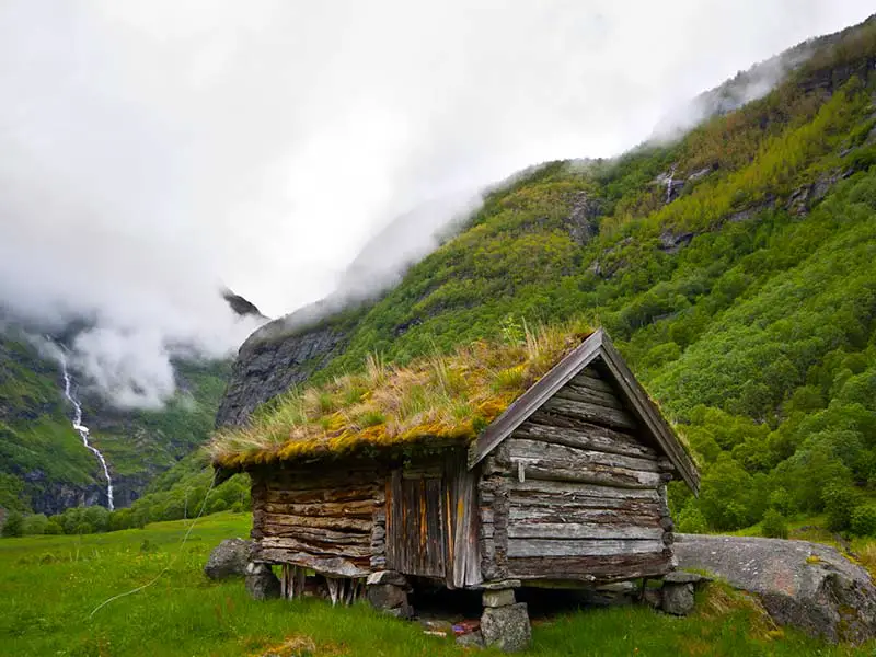 ancienne maison historique en Norvège
