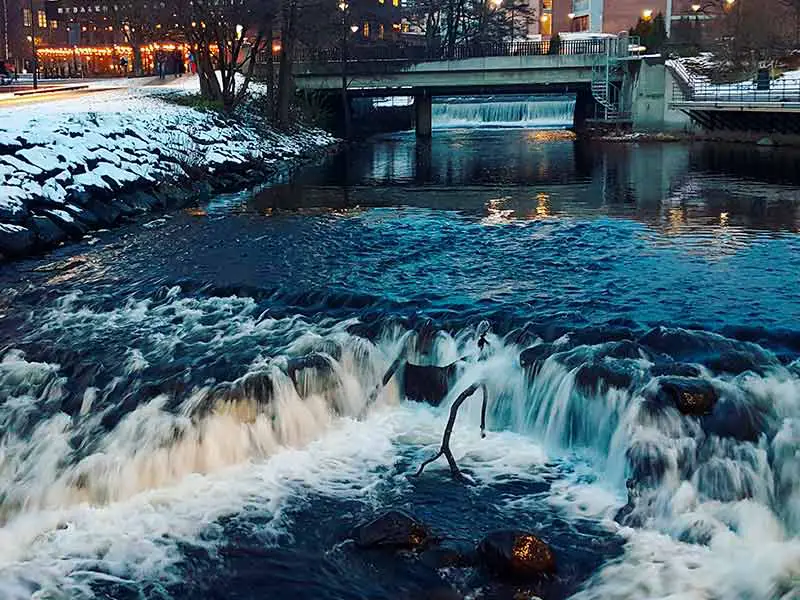 Rivière Akerselva à Nydalen, Oslo